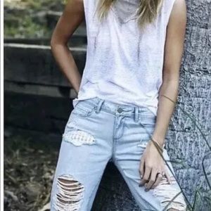 Paige Distressed Jeans size 26
